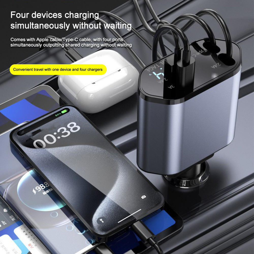 4 in 1 Retractable Charger
