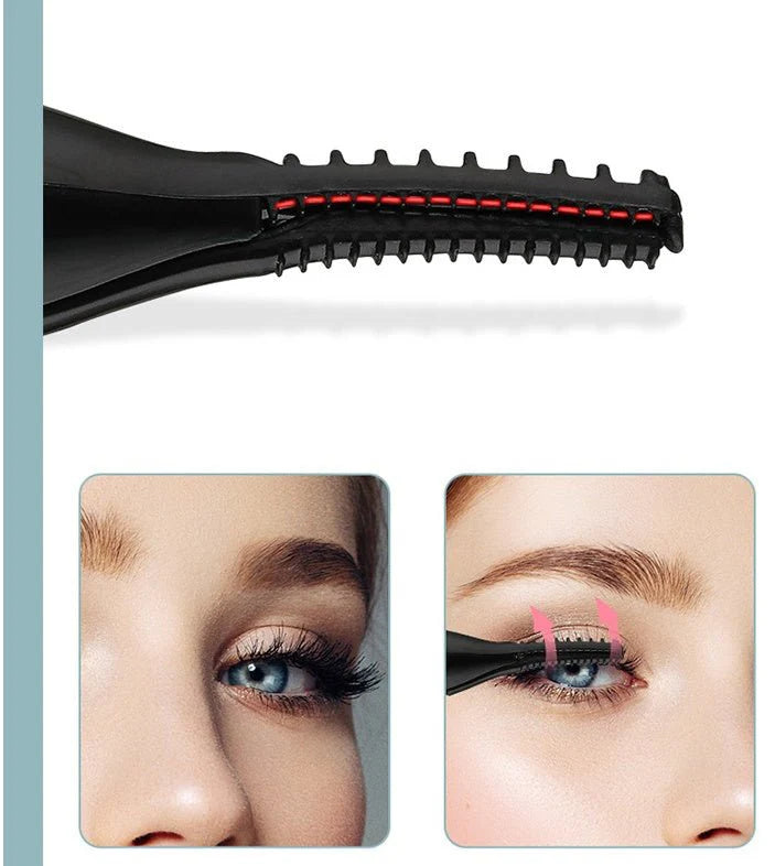 Rechargeable 360 Electric Heated Rotating Portable Eyelash Curler For Women